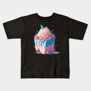 ice cream graffiti illustration Kids T-Shirt